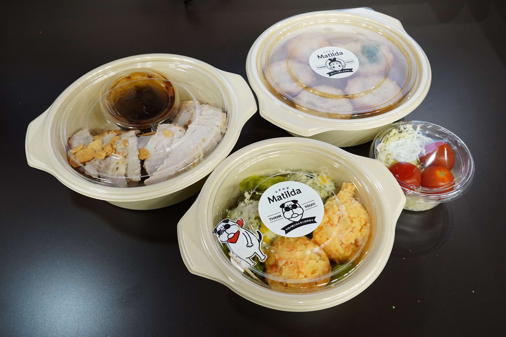 提供される料理の写真