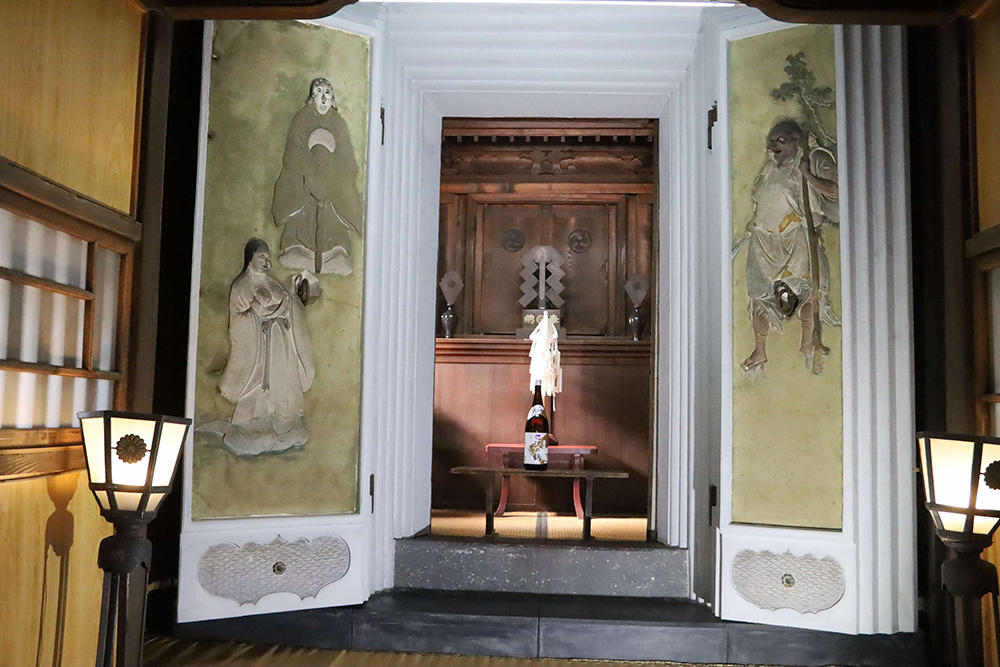 寄木神社 鏝絵天鈿女命功績図の画像
