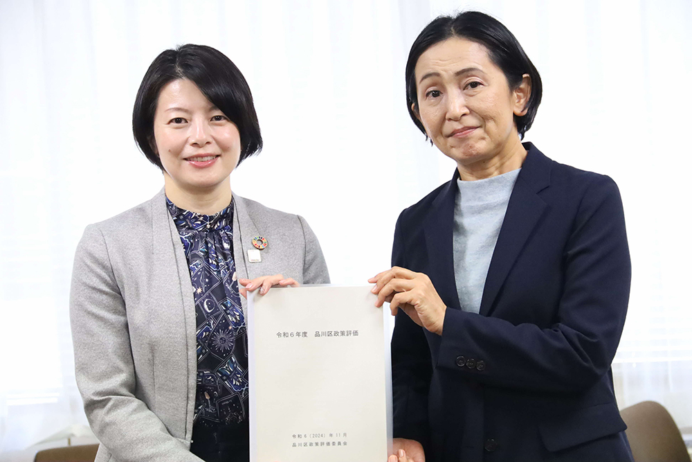 森澤区長と白石委員長の画像