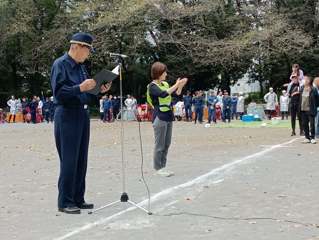 河野会長訓練開始宣言