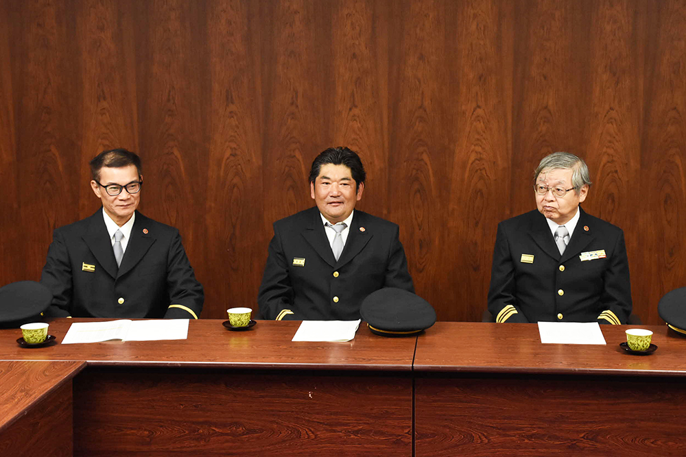 大井消防団訪問写真