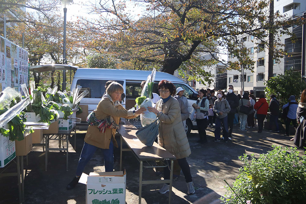 江戸野菜販売の画像