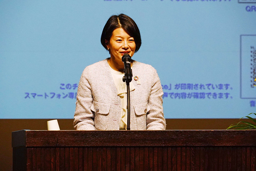 挨拶をする森澤区長の画像