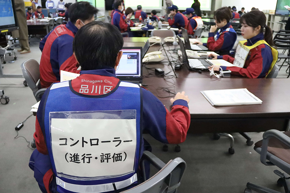 防災対策室訓練の画像