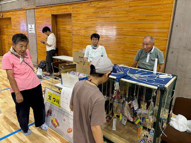 宝つりゲームの様子
