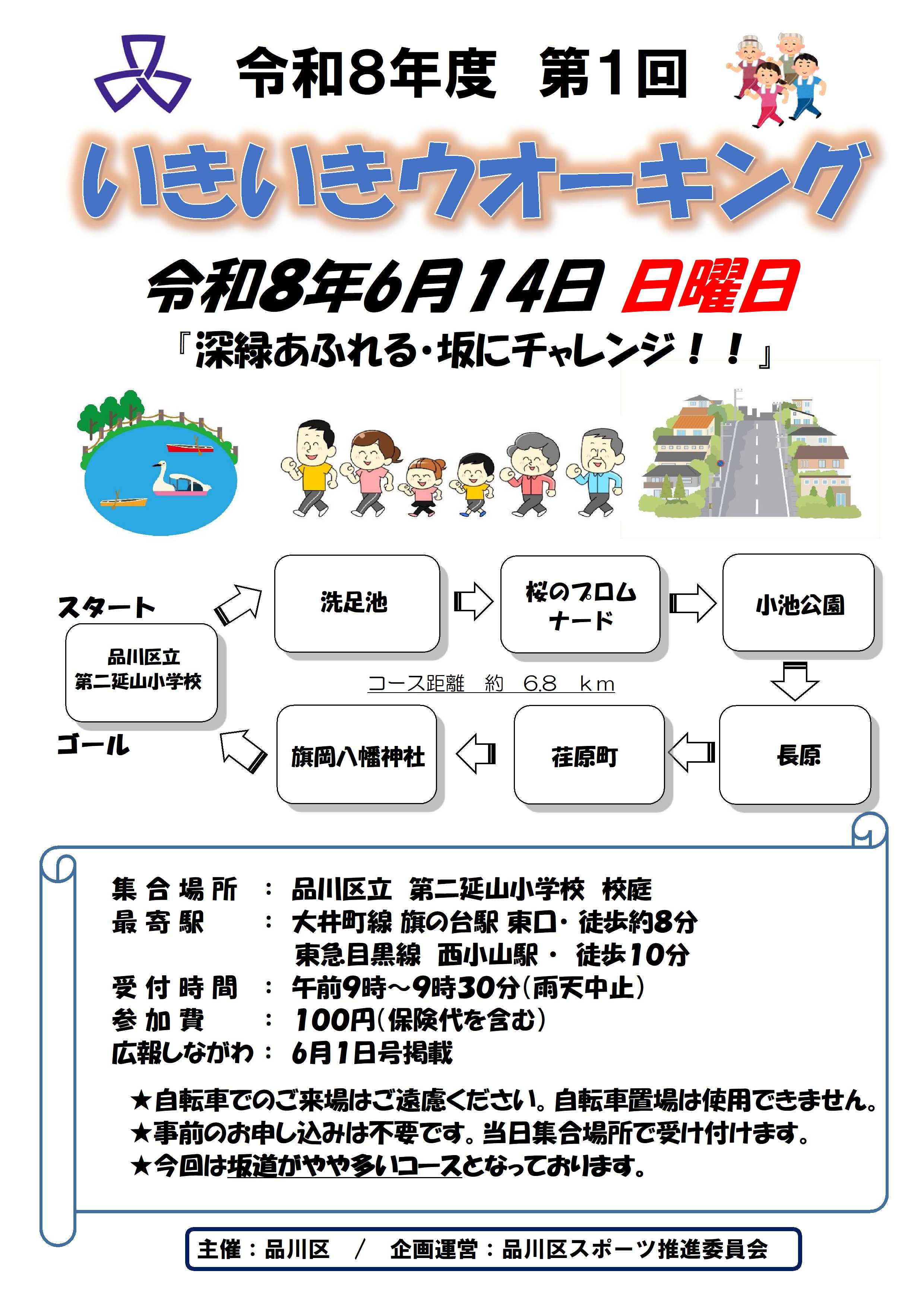 いきいきウオーキングちらしの表面