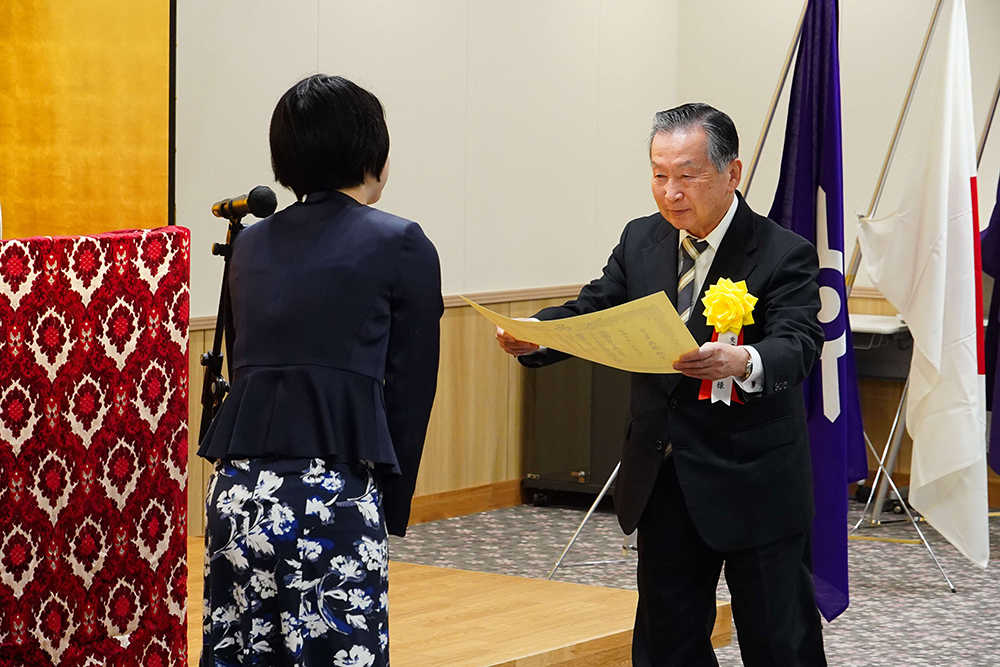 表彰の写真