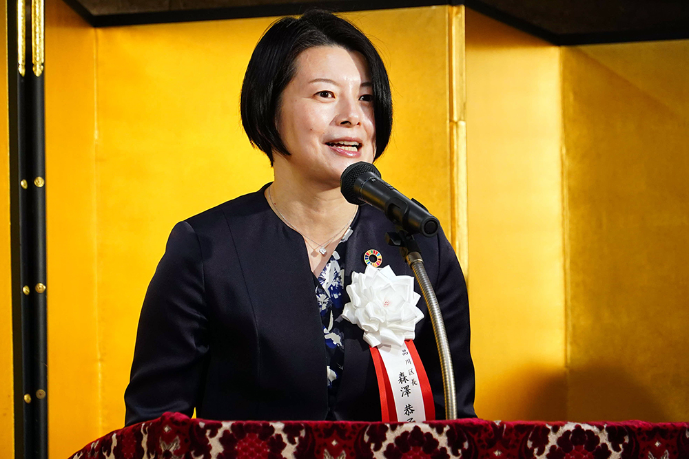 森澤区長式辞の写真