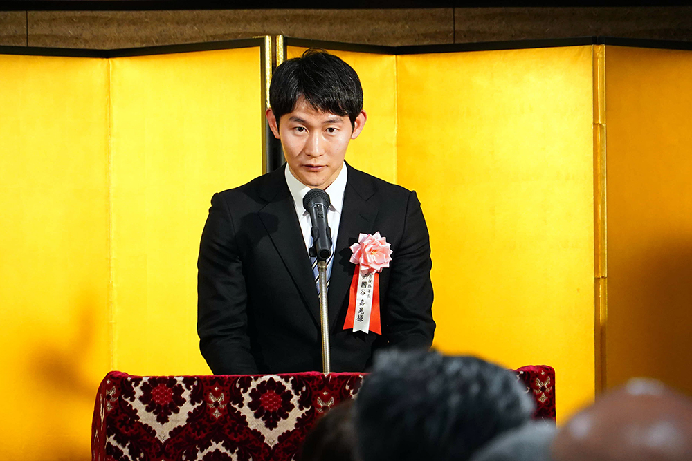 来賓式辞あいさつの写真