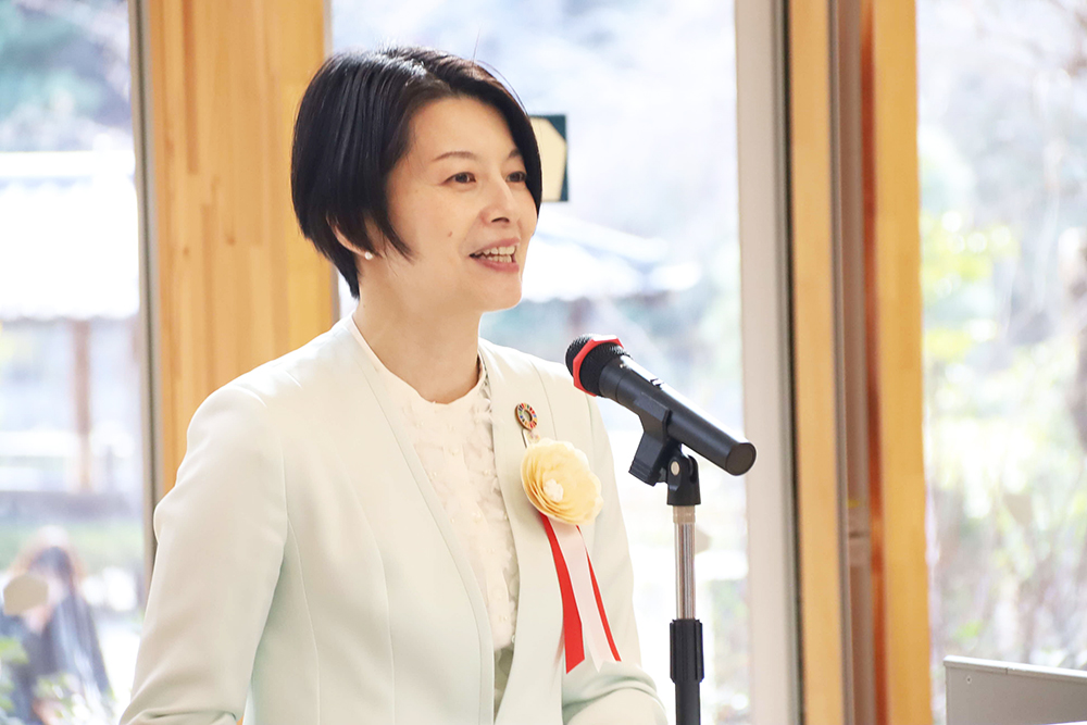 あいさつする森澤区長の画像