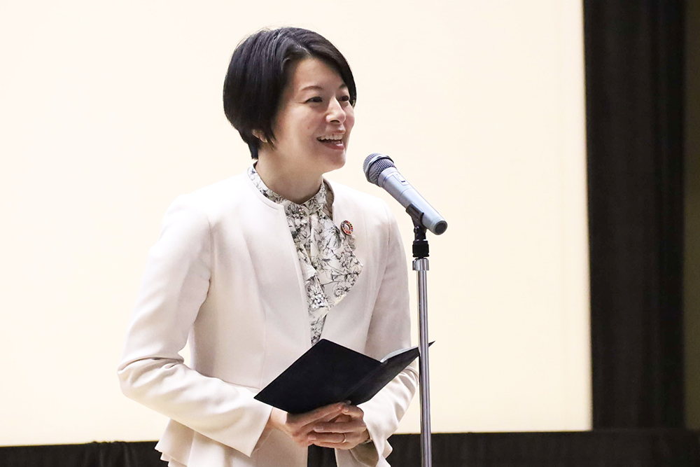 あいさつする森澤区長の画像