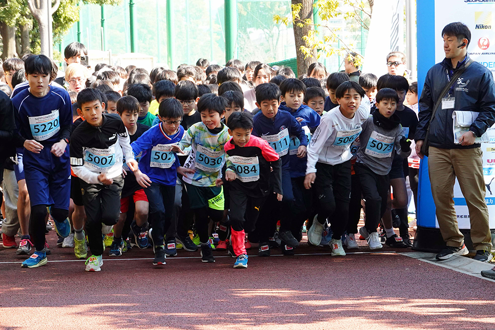 ジュニアラン2kmスタート地点の写真