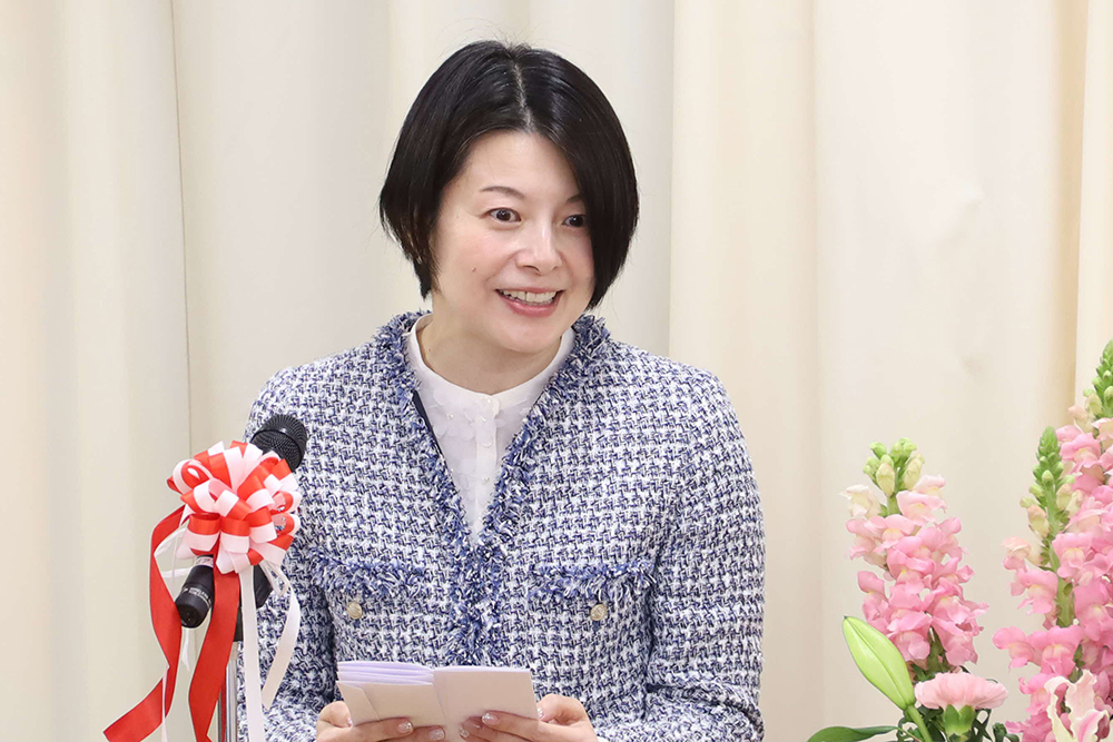 あいさつする森澤区長の画像