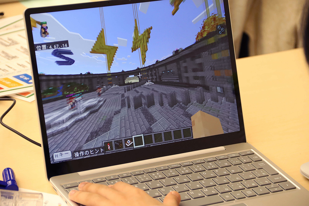 Minecraftの画面の画像