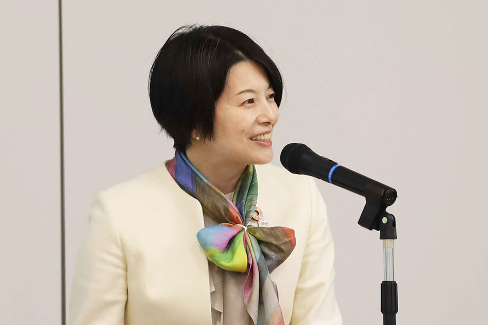 あいさつする森澤区長の画像