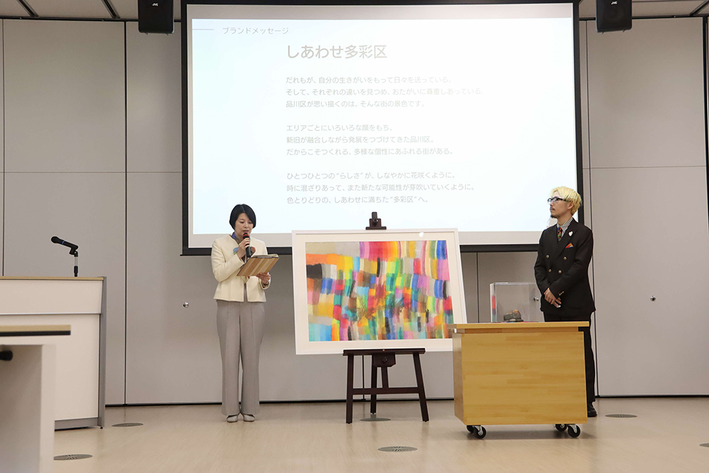 ブランディングについて語る森澤区長の画像