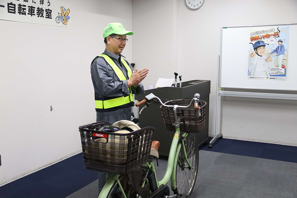 自転車を乗る前の点検について説明する画像