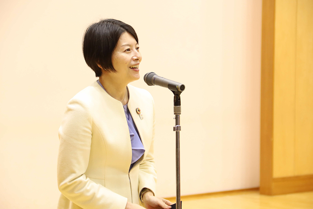 あいさつする森澤区長の画像