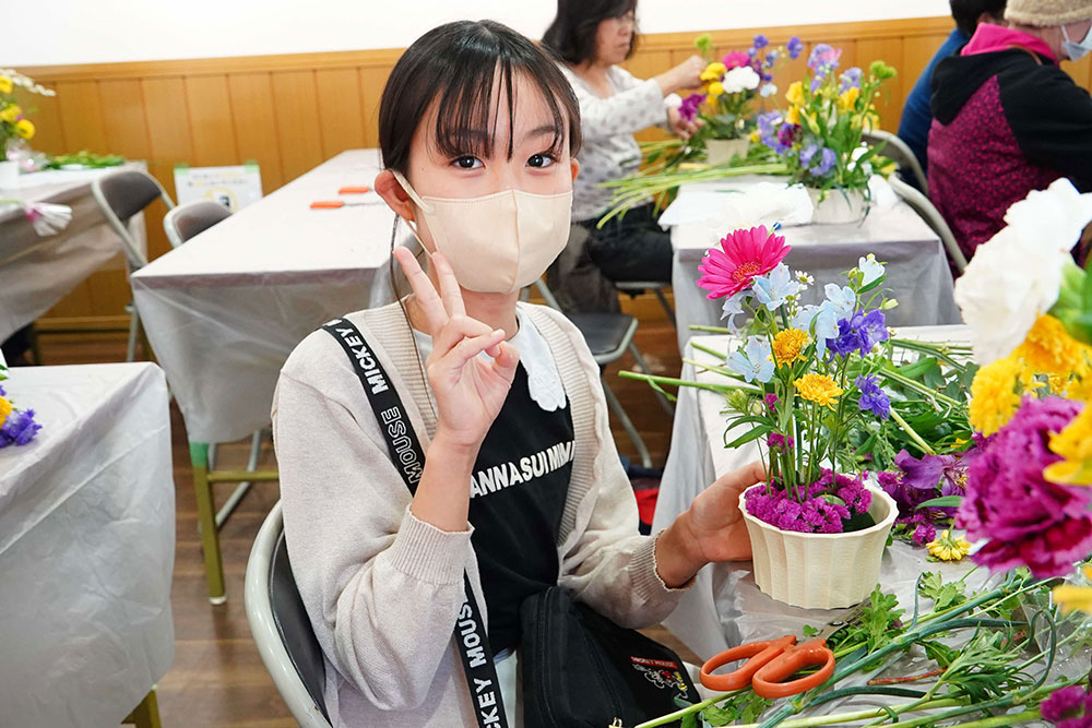 フラワーアレンジメント教室の写真