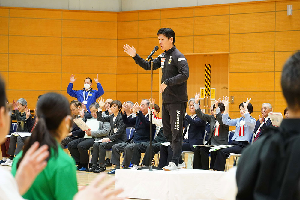 植松さん挨拶の写真