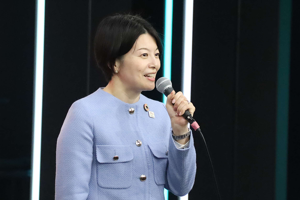 あいさつする森澤区長の画像