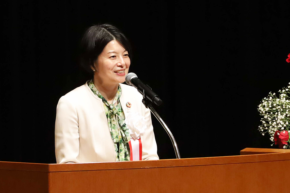 あいさつする森澤区長の画像