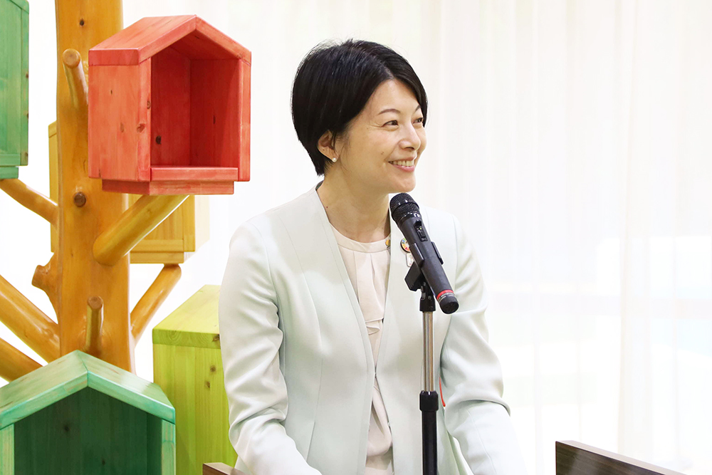 あいさつする森澤区長の画像