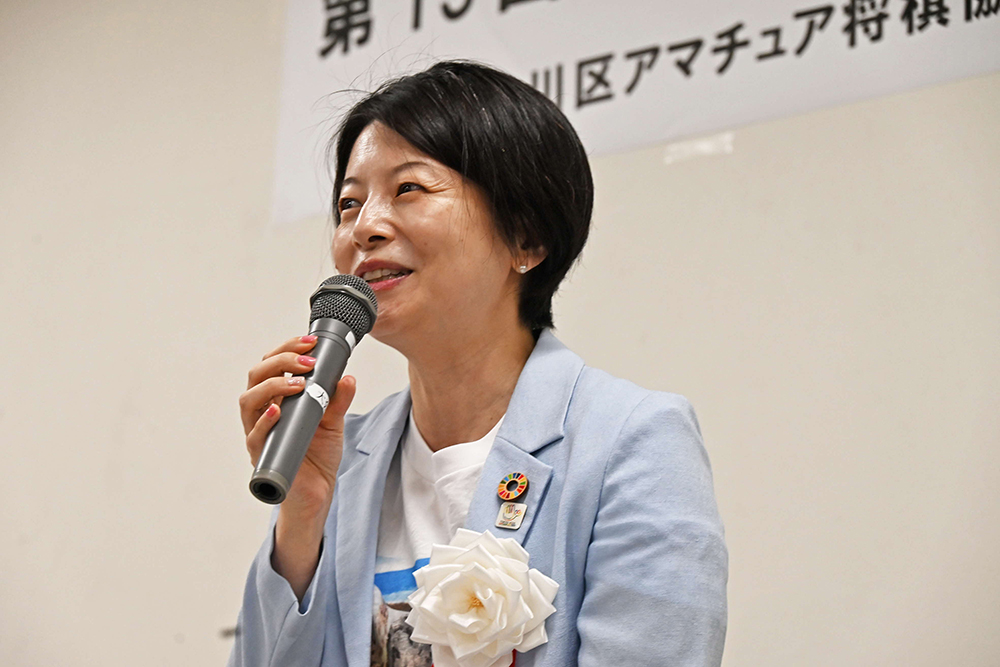森澤区長が挨拶をしている写真