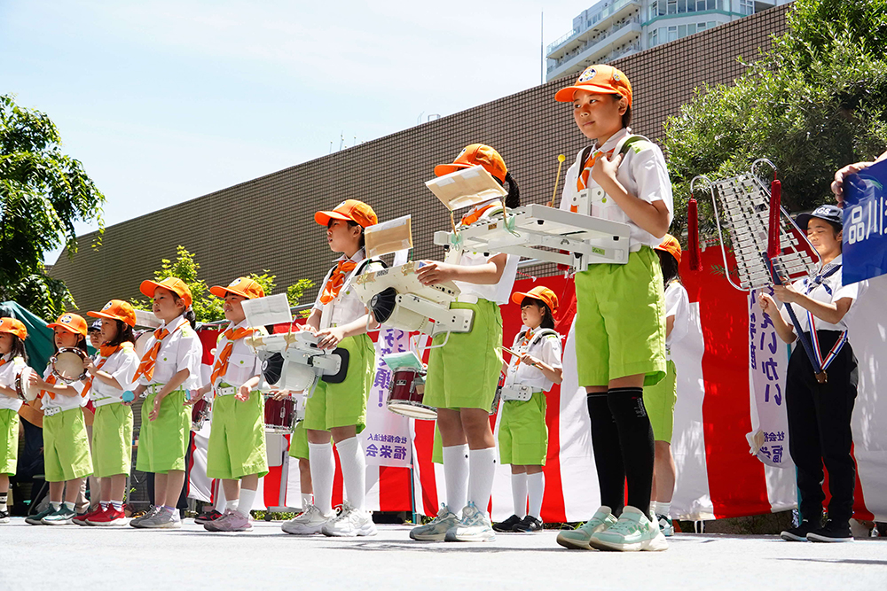 交通少年隊鼓笛隊の写真