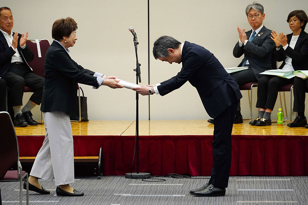 代表選手賞授与の写真