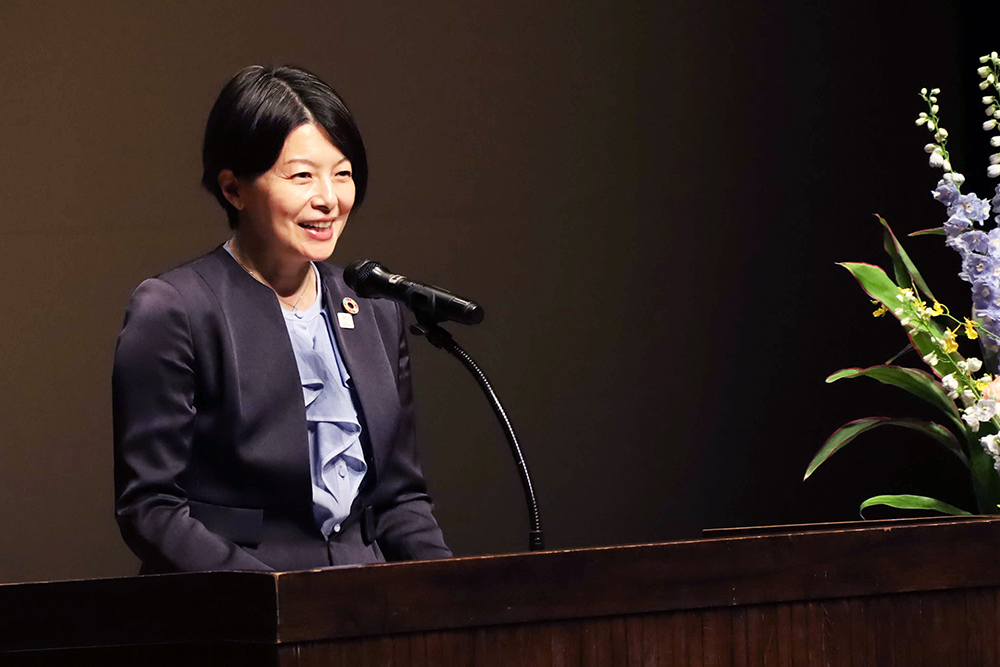 あいさつする森澤区長の画像