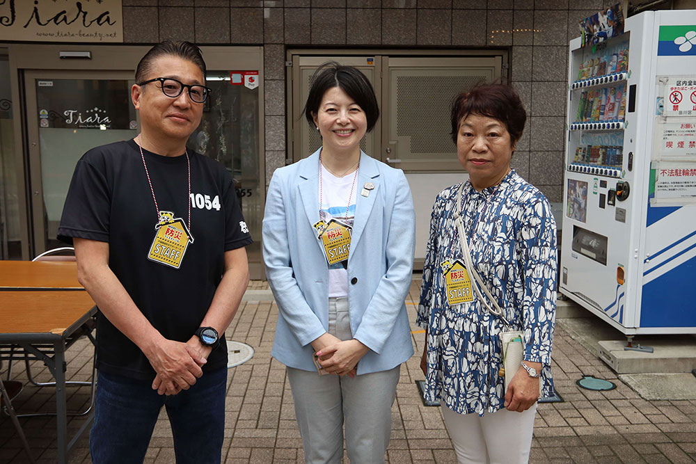記念撮影の写真