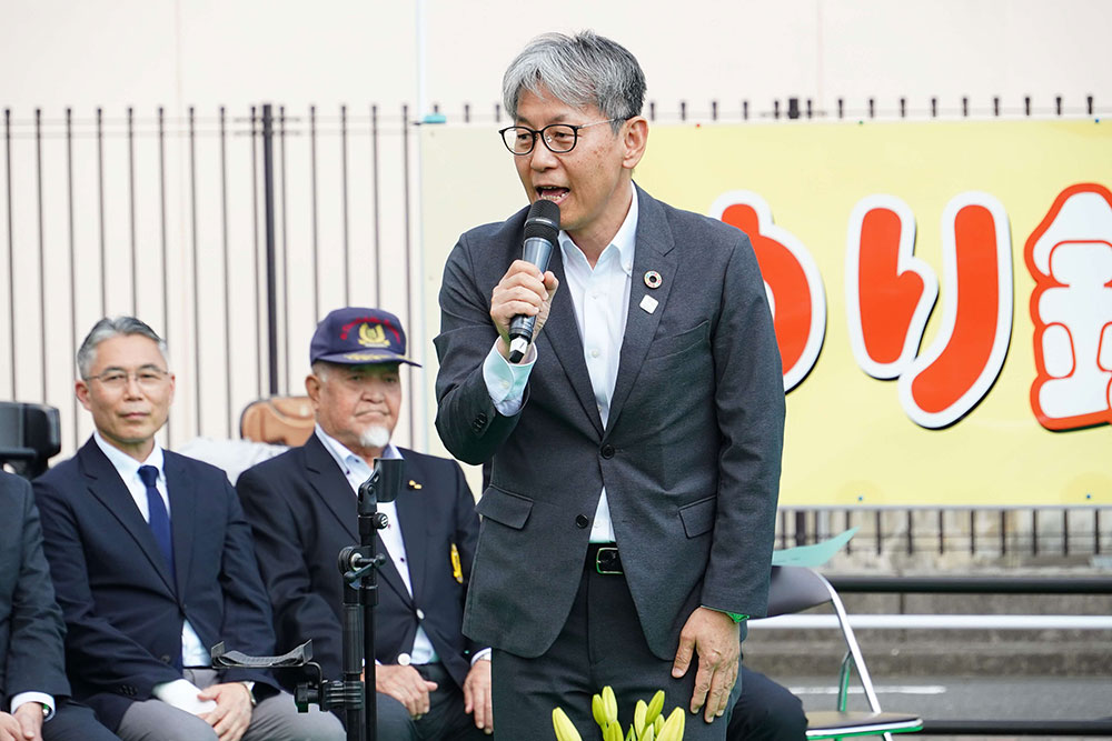 副区長挨拶の写真