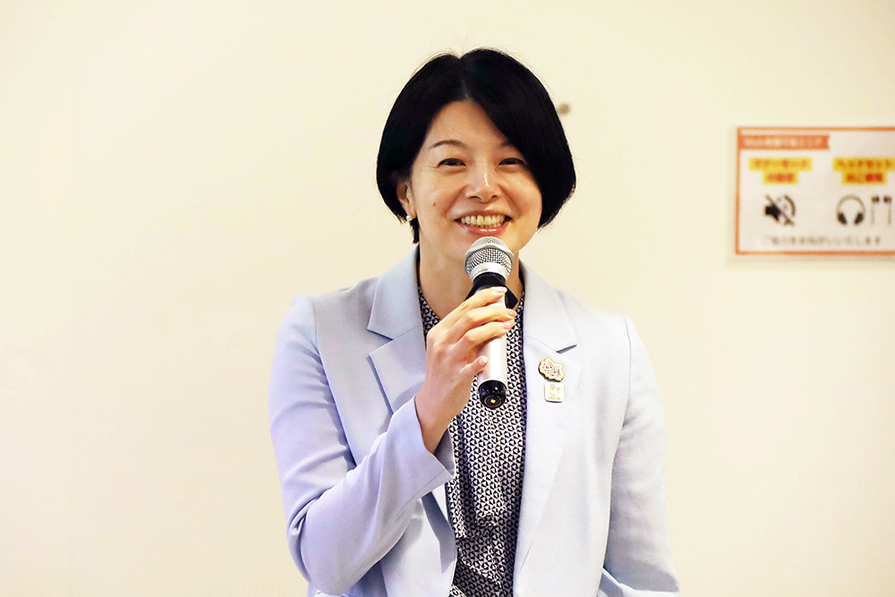 あいさつする森澤区長の画像