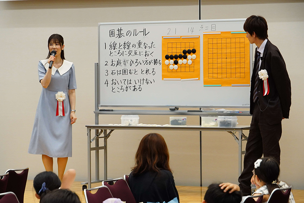 入門囲碁教室の様子