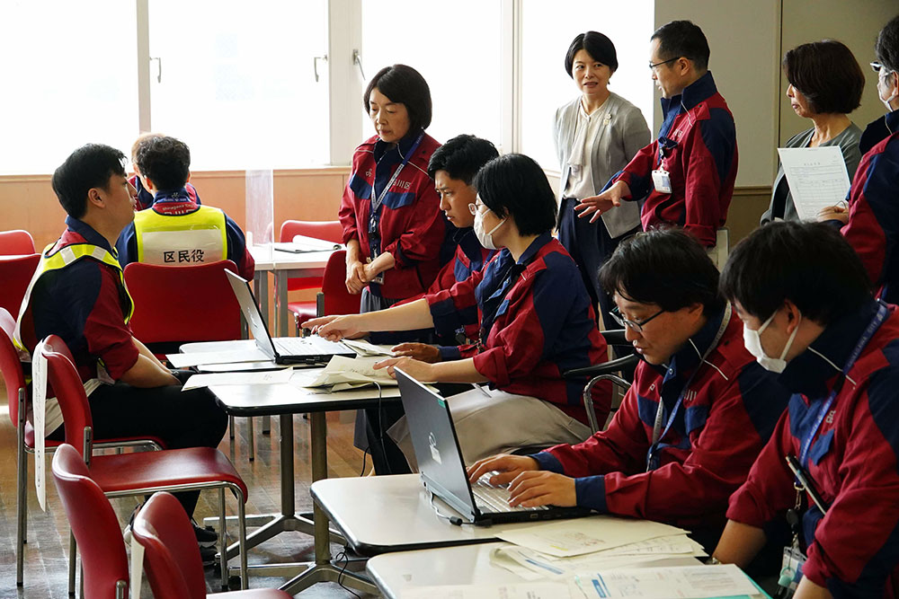 罹災証明書窓口の写真