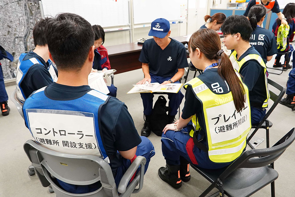 避難所開設支援の写真