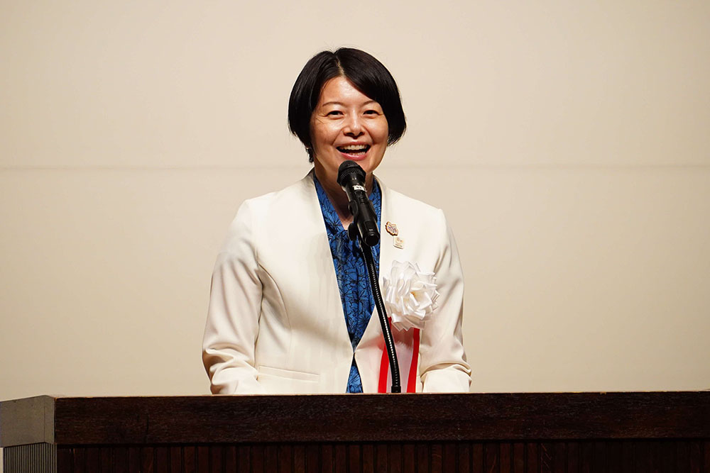 挨拶する森澤区長の画像