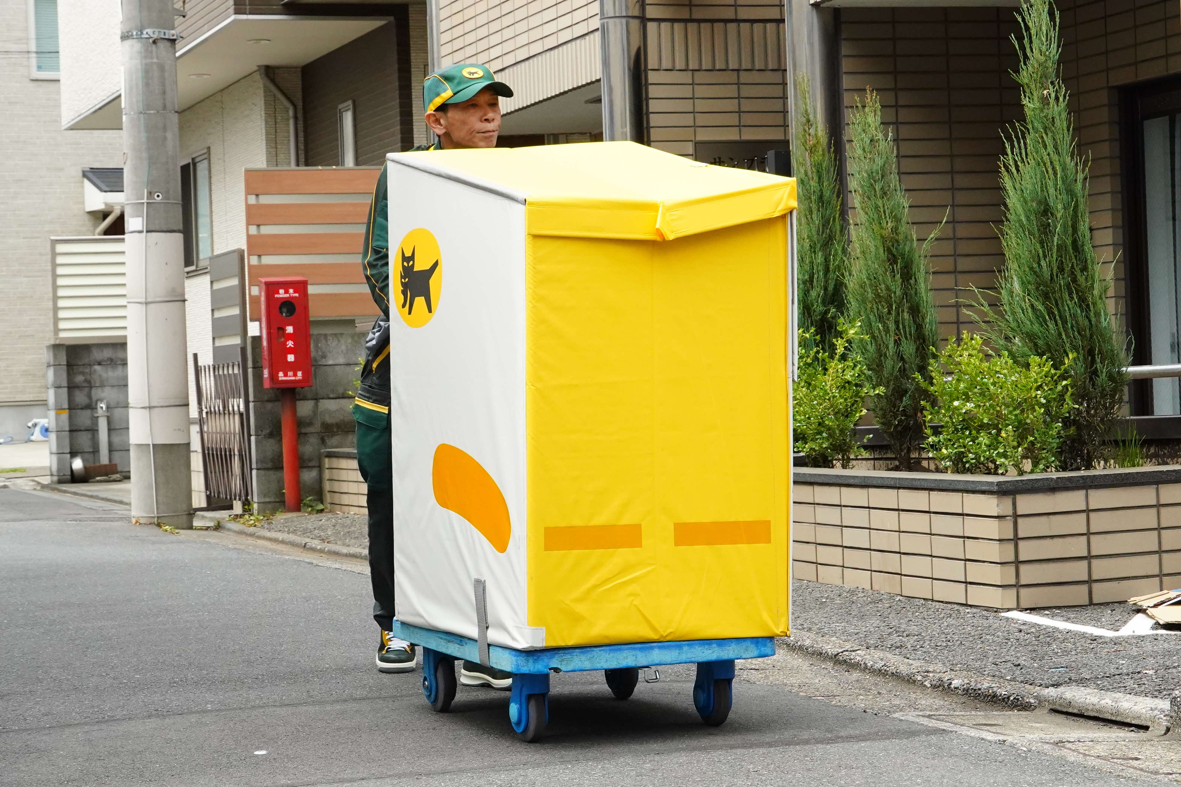 宅配中の写真