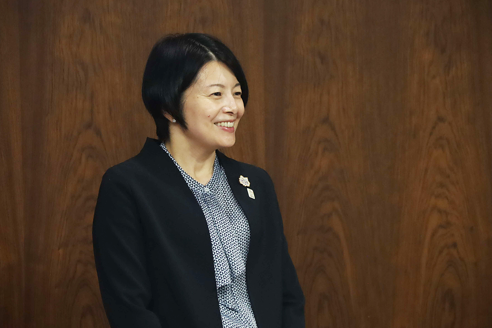 あいさつする森澤区長の画像