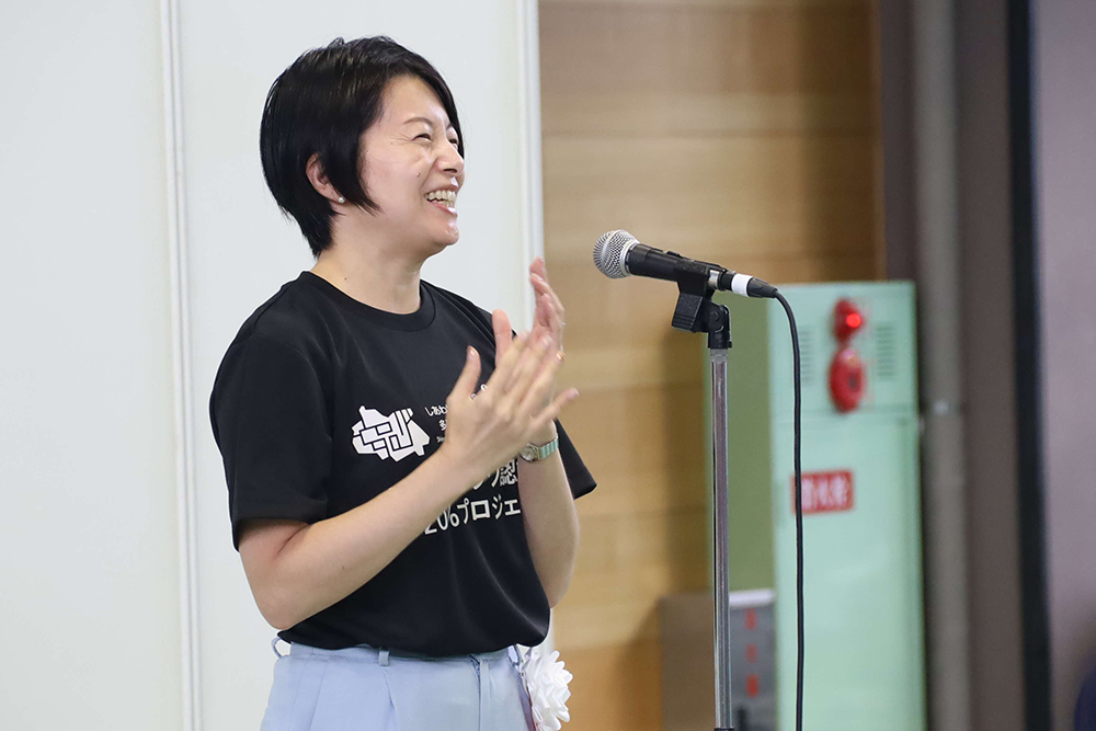 あいさつする森澤区長の画像