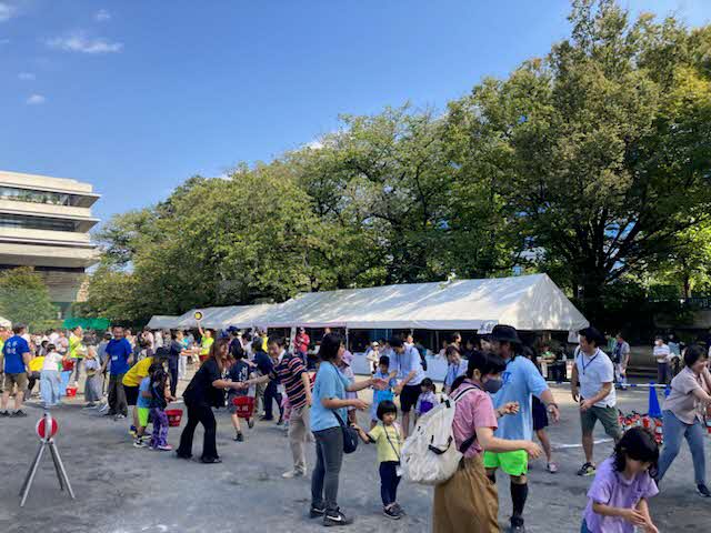 バケツリレー競争