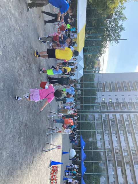 バケツリレー競争