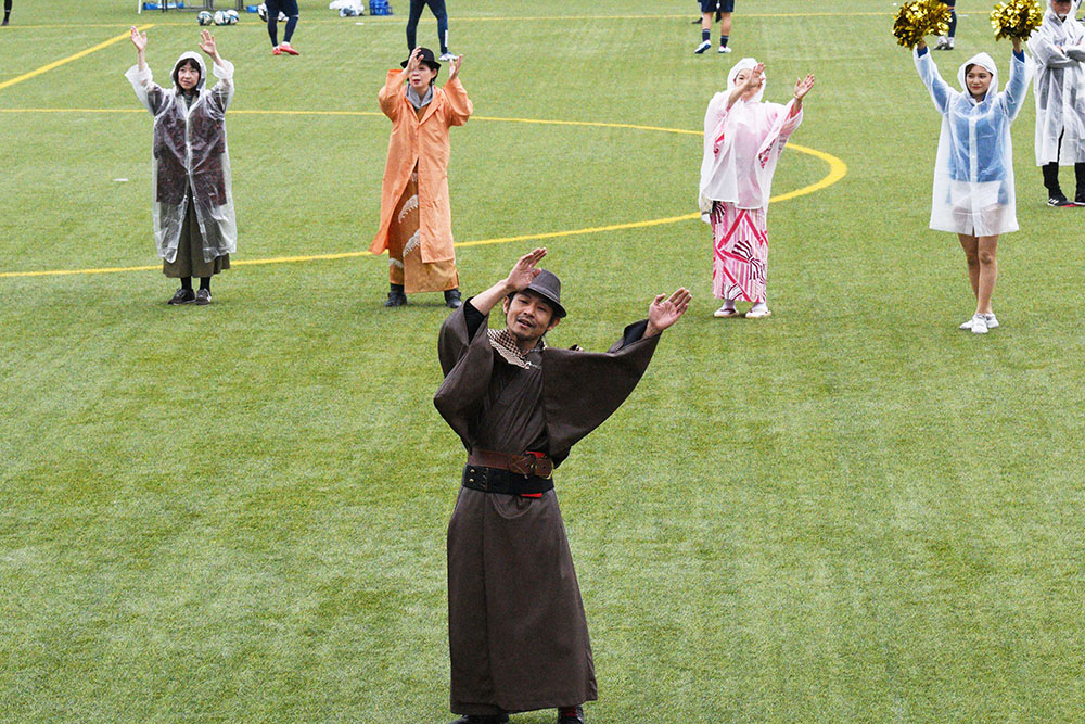 試合前セレモニーの様子