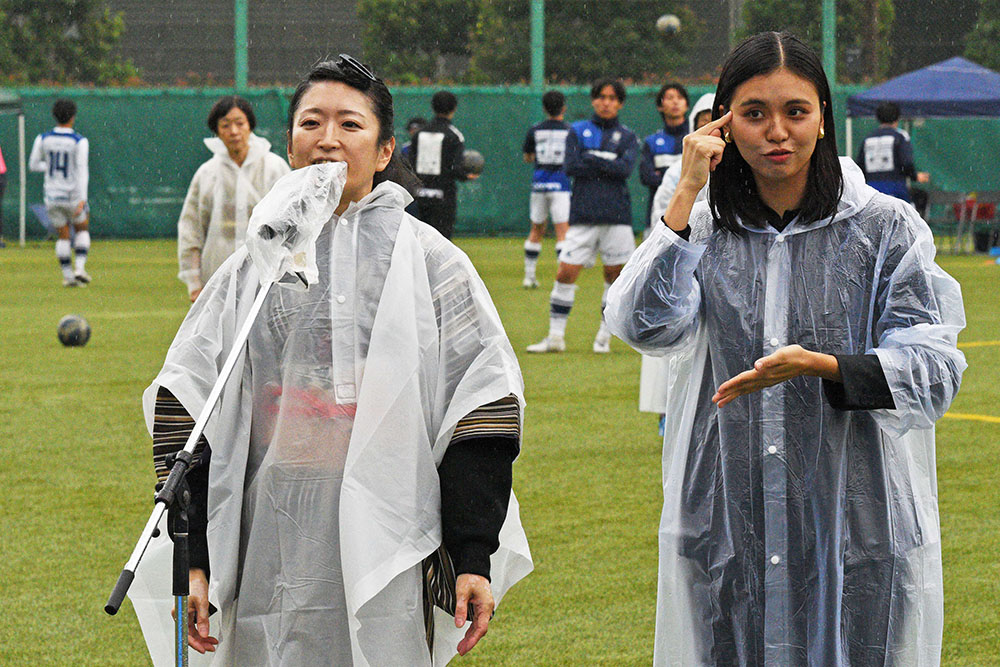 試合前セレモニーの様子