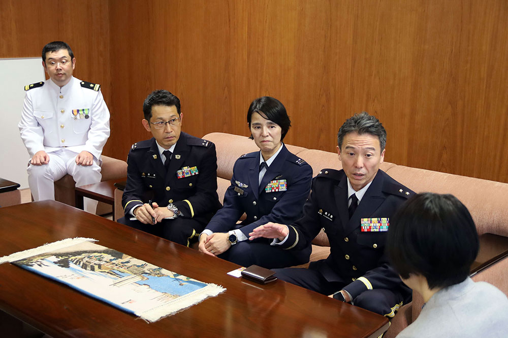 区長表敬の画像