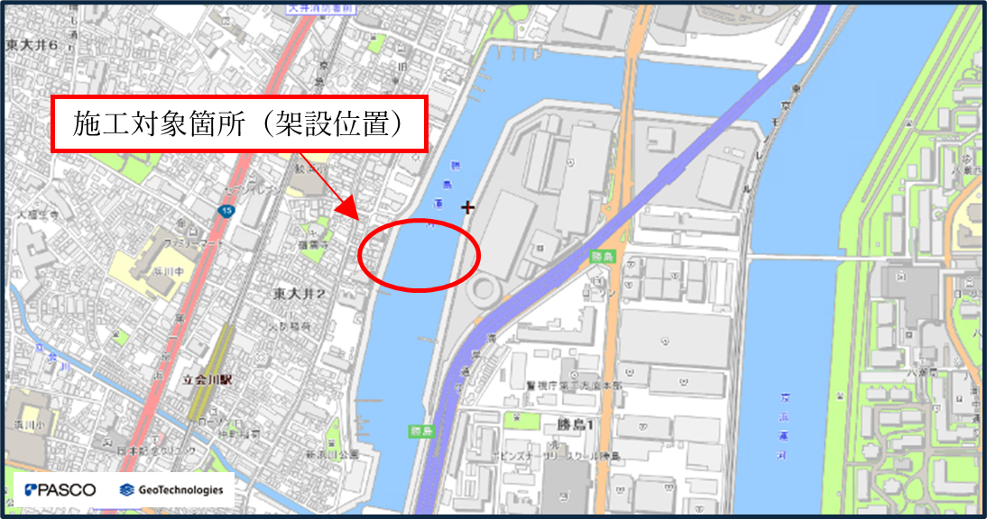 架設施工位置