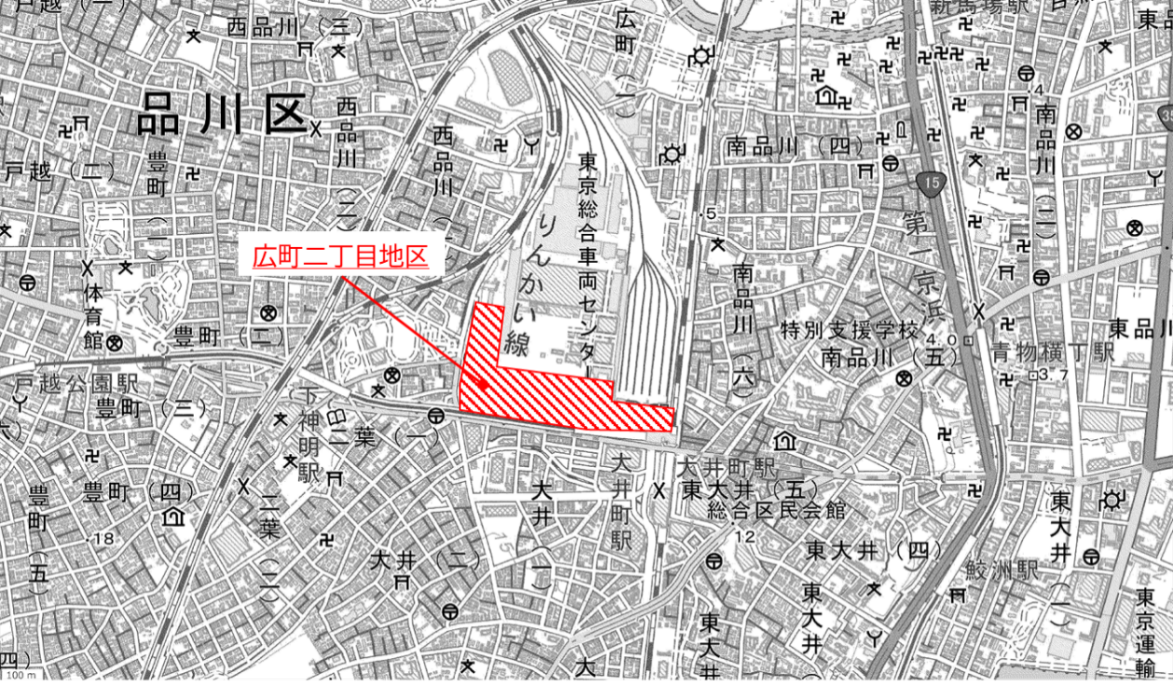 広町地区位置図