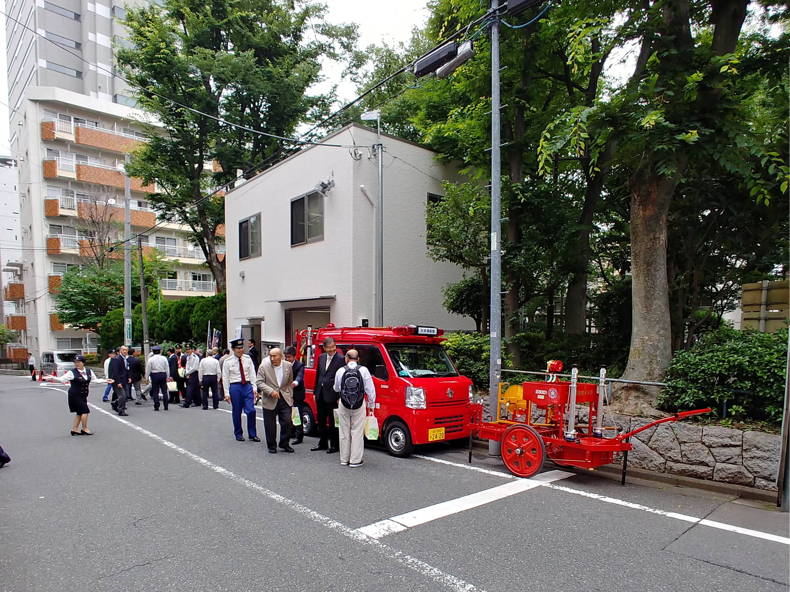 第四分団本部施設と資機材