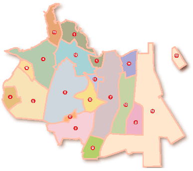 品川景観ガイドプラン地区の図